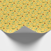 Avocado Workout: Fun Watercolor Muster Geschenkpapier (Ecke)