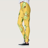 Avocado Workout: Fun Watercolor Muster Leggings (Links)