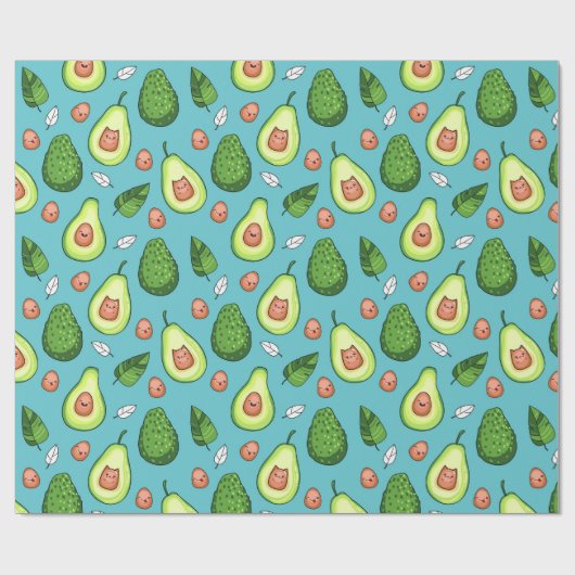 Avocado Wrapping Paper Geschenkpapier (Flach)