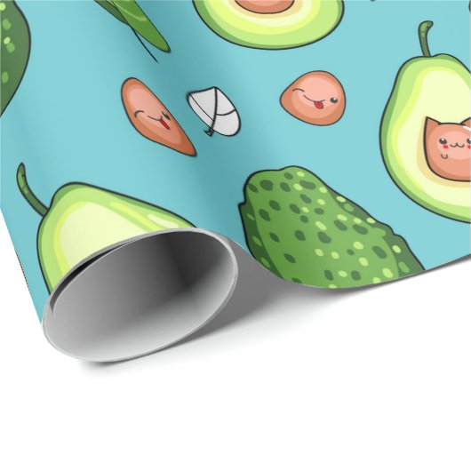 Avocado Wrapping Paper Geschenkpapier (Rolleneckpunkt)