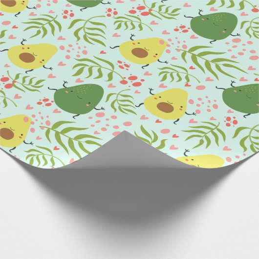 Avocado Wrapping Paper Geschenkpapier (Ecke)