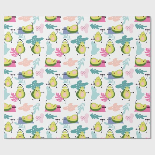 Avocado Wrapping Paper Geschenkpapier (Flach)
