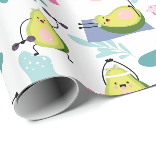 Avocado Wrapping Paper Geschenkpapier (Rolleneckpunkt)