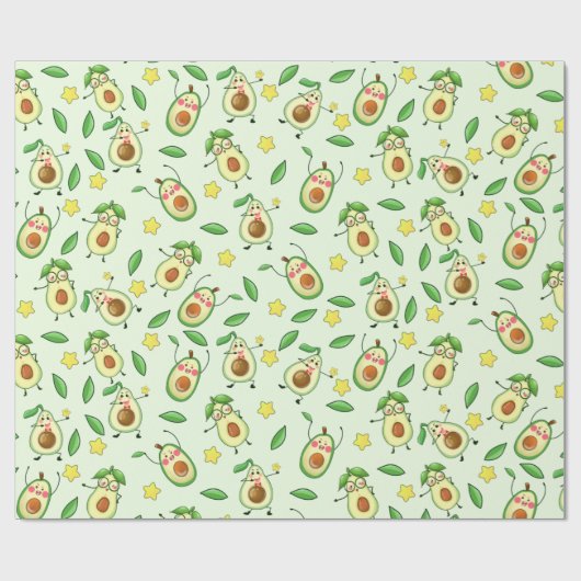 Avocado Wrapping Paper Geschenkpapier (Flach)