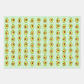 Avocado Wrapping Paper Sheets Geschenkpapier Set (Vorderseite 2)
