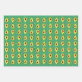 Avocado Wrapping Paper Sheets Geschenkpapier Set (Vorderseite)