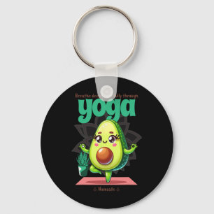 Avocado Yoga Namaste - Cute Kawaii Fitness Und Ges Schlüsselanhänger