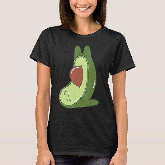 Avocado-Yoga T-Shirt (Vorderseite)