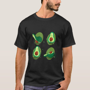Avocado-Yoga-Übung Frucht-Yoga-Trainer Meditation T-Shirt