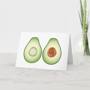 Avocado You're My Better Half Love Valentine Feiertagskarte