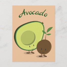 Avocado-Zeichen | Postkarte