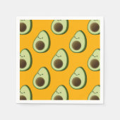 Avocado Zeichnend Muster Serviette (Vorderseite)