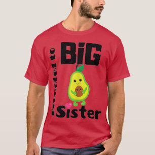 Avocado zu BIG Schwester Present Girls Kinder T-Shirt