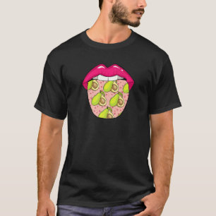 Avocado-Zungen-Gemüse Vegane Guacamole Vegetarisch T-Shirt