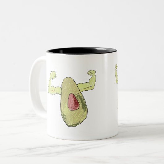 Avocado Zweifarbige Tasse (Vorderseite Links)