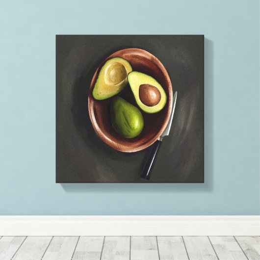 Avocadobild Leinwanddruck (Insitu (Holzboden))