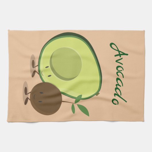 Avocadocharaktere | Geschirrtuch (Horizontal)