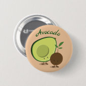 Avocadocharaktere | Knopf Button (Vorne & Hinten)