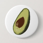Avocadoknopf-Abzeichen Button (Vorderseite)