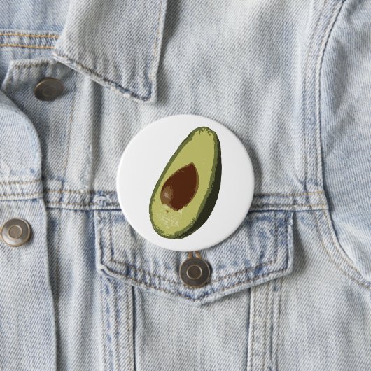 Avocadoknopf-Abzeichen Button (Beispiel)