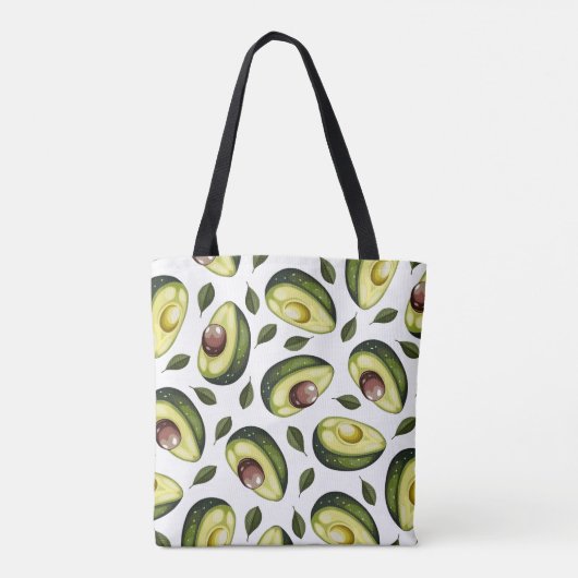 Avocadomuster Grün Tasche (Rückseite)