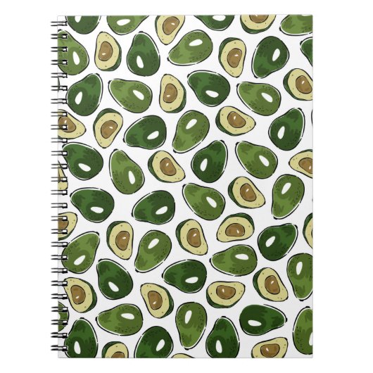 Avocadomuster Notizblock (Vorderseite)