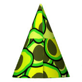 Avocadomuster Partyhütchen (Rückseite)