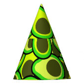 Avocadomuster Partyhütchen (Vorderseite)