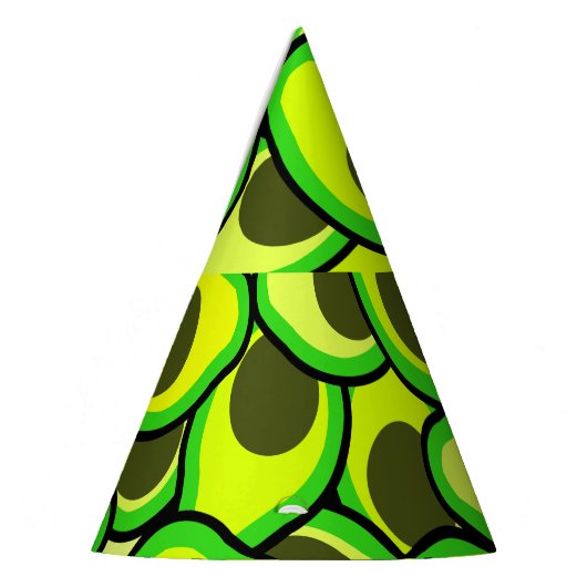 Avocadomuster Partyhütchen (Links)