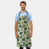Avocadomuster Schürze (Getragen)
