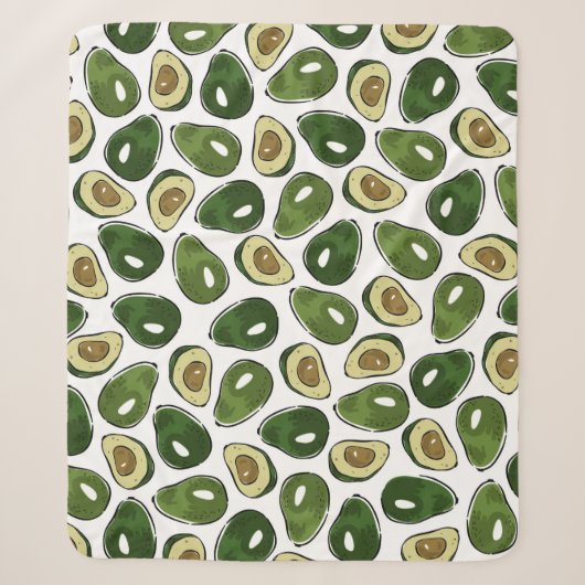 Avocadomuster Sherpadecke (Vorderseite)