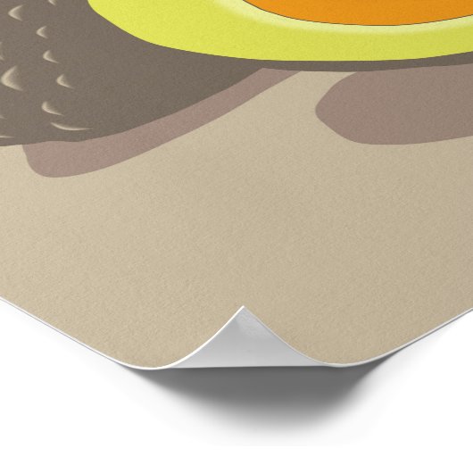 Avocadoposter Poster (Ecke)