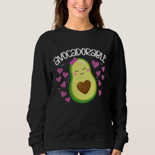 Avocadorable Backprint Avocado Sweatshirt (Vorderseite)