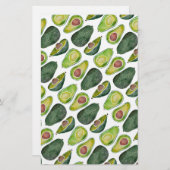 Avocados Briefpapier (Vorne/Hinten)