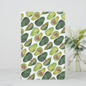 Avocados Briefpapier (Stehend Vorderseite)