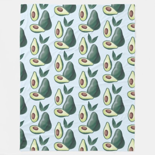 Avocados-Decke Fleecedecke (Vorderseite)