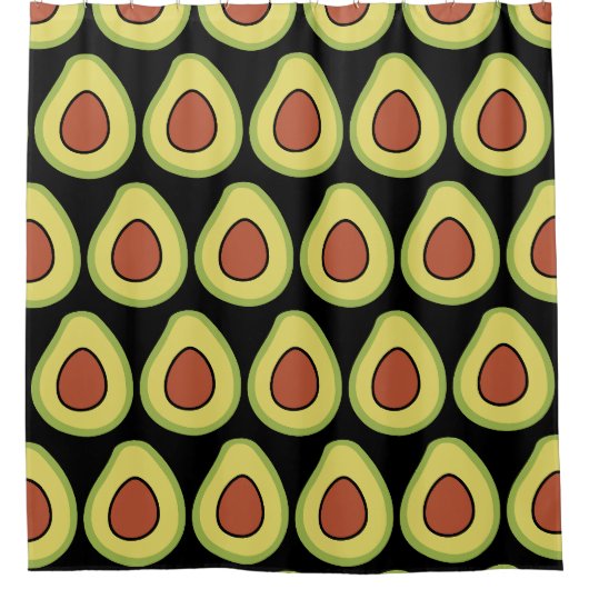 Avocados Duschvorhang (Vorderseite)