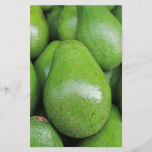 Avocados, frisch, grün briefpapier