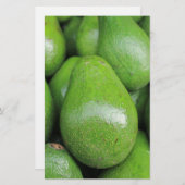 Avocados, frisch, grün briefpapier (Vorne/Hinten)