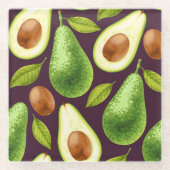 Avocados Fruit Untersetzer | Obst Untersetzer Set (Vorderseite)