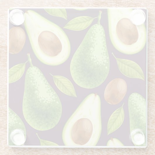 Avocados Fruit Untersetzer | Obst Untersetzer Set (Rückseite)