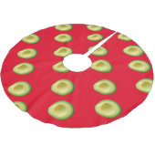 Avocados ganz um 4Alicia Polyester Weihnachtsbaumdecke (Schrägansicht)