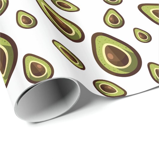 Avocados Geschenkpapier (Rolleneckpunkt)