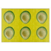 Avocados Graugelb 4Donatella Schneidebrett (Vorderseite)