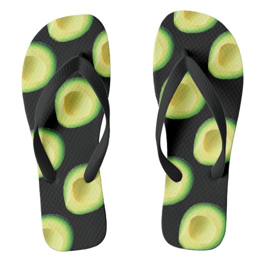 Avocados Green Black 4Stacy Pair Flip Flops Badesandalen (Fußbett)