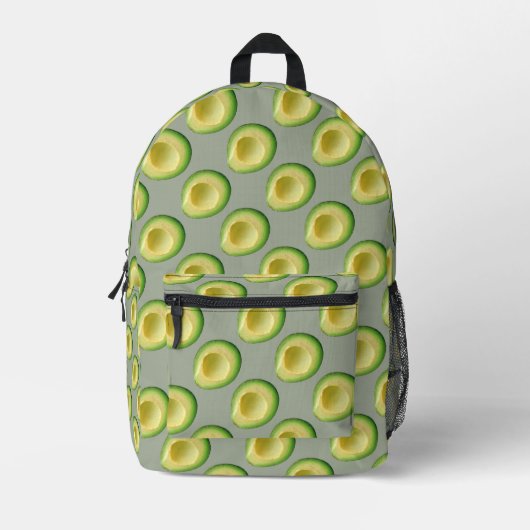 Avocados Green Guacamole 4Jojo Print Cut Nähtasche Bedruckter Rucksack (Vorderseite)