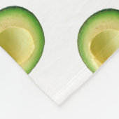 Avocados Green White Pattern Yum 4Amy Fleecedecke (Ecke)