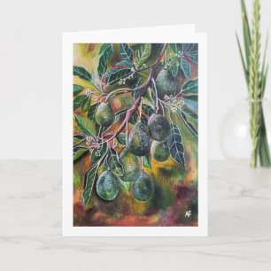 Avocados im Herbstsonne Gemälde von Alfred Fox Karte
