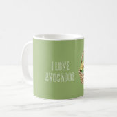 Avocados im Korb Kaffeetasse (Vorderseite Links)
