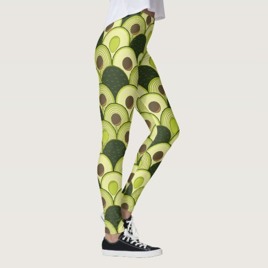 Avocados in den Kunst-Deko-Leggings Leggings (Rechts)